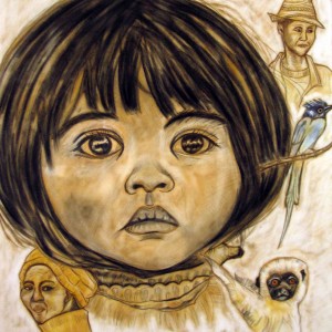 Portrait au pastel