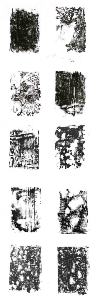 Monotypes sur Papier
